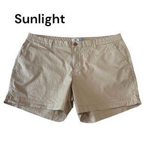 Old Navy Kakhi Plus Size Everyday Mid-Rise Short Size 18 Classic Chino Short